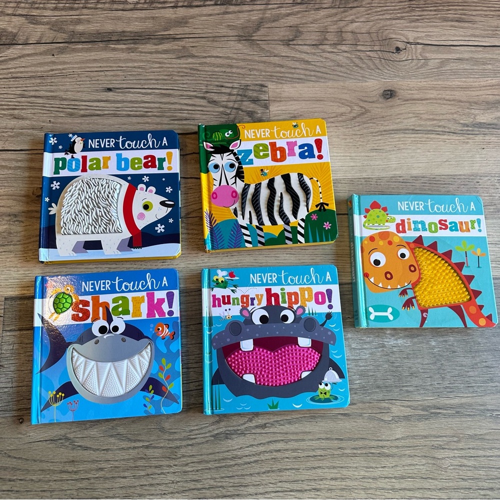 Colorful Children's Touch and Feel Books Set